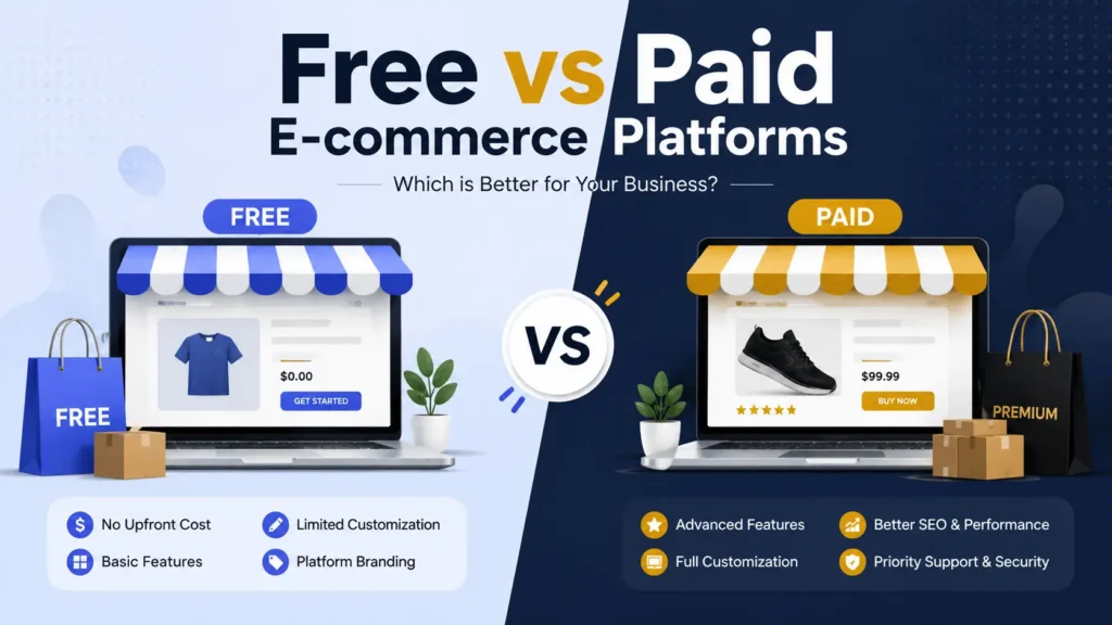 Free vs Paid E-commerce Platforms