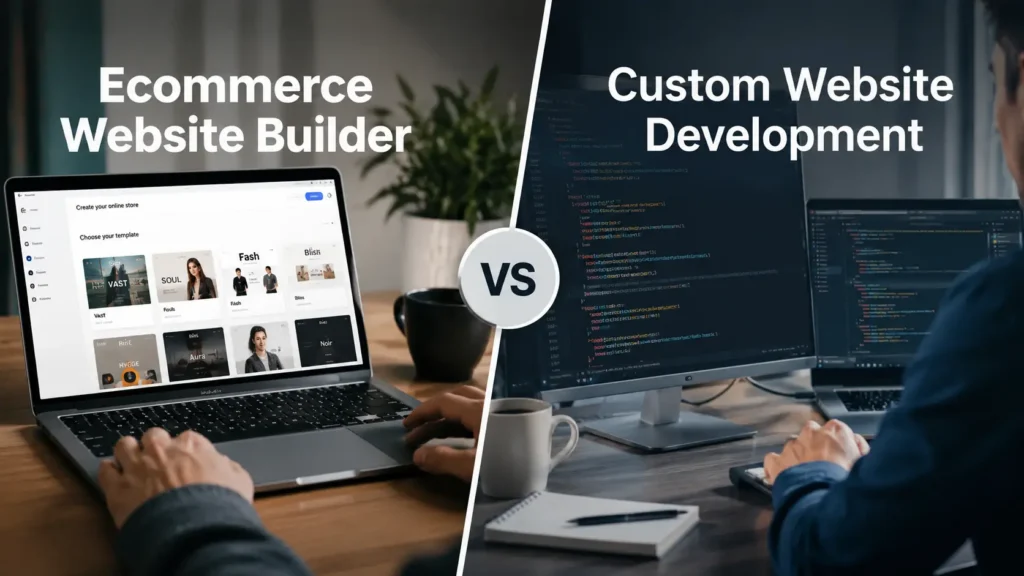 Ecommerce Website Builder vs Custom Website Development